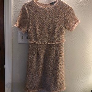 Bloomingdales Pink Fringe Dress